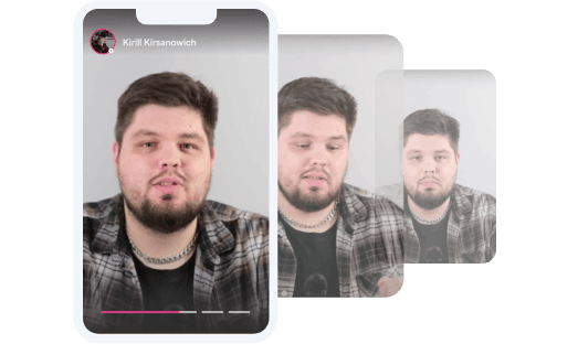 Интерфейс формата сторис