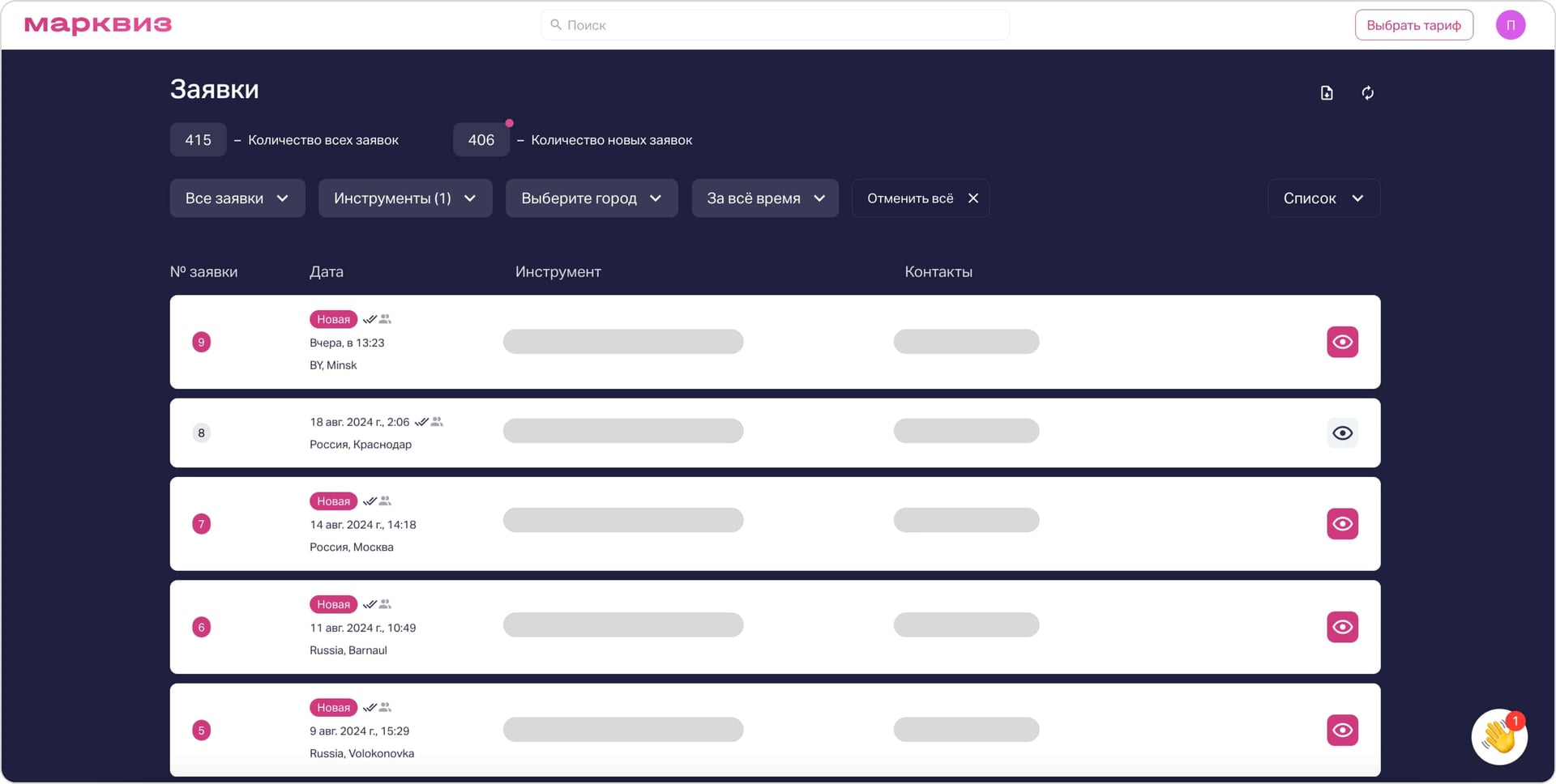 внутренняя CRM-система