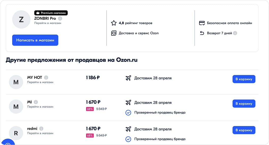 Карточка товара