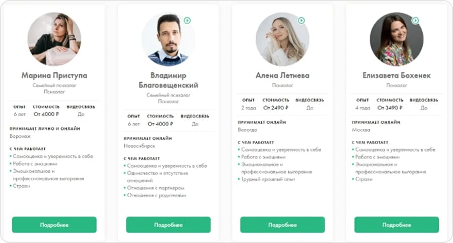 Примеры профилей с Alter