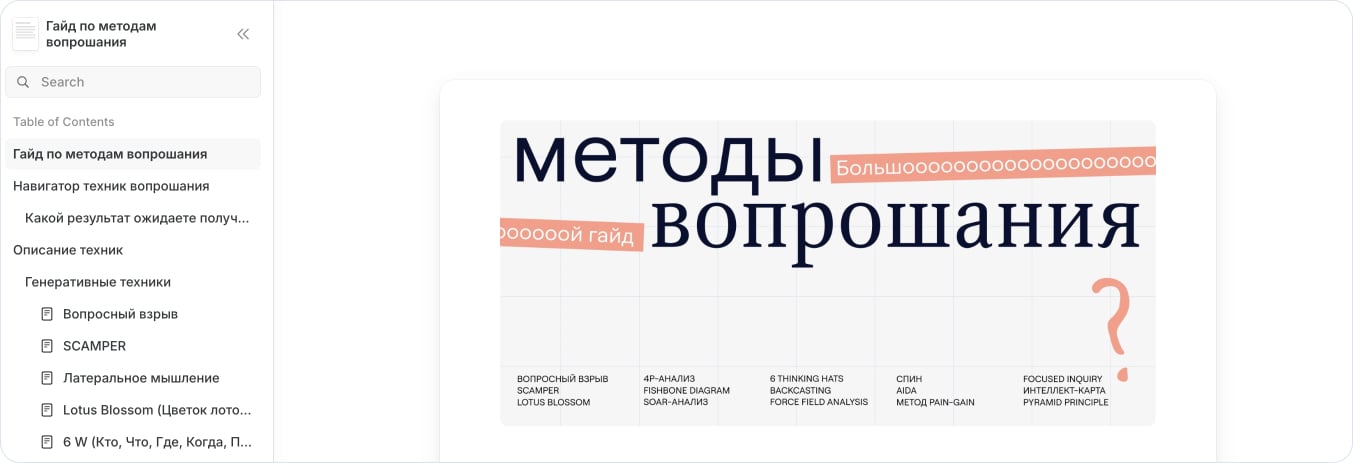 Методы задавать вопросы