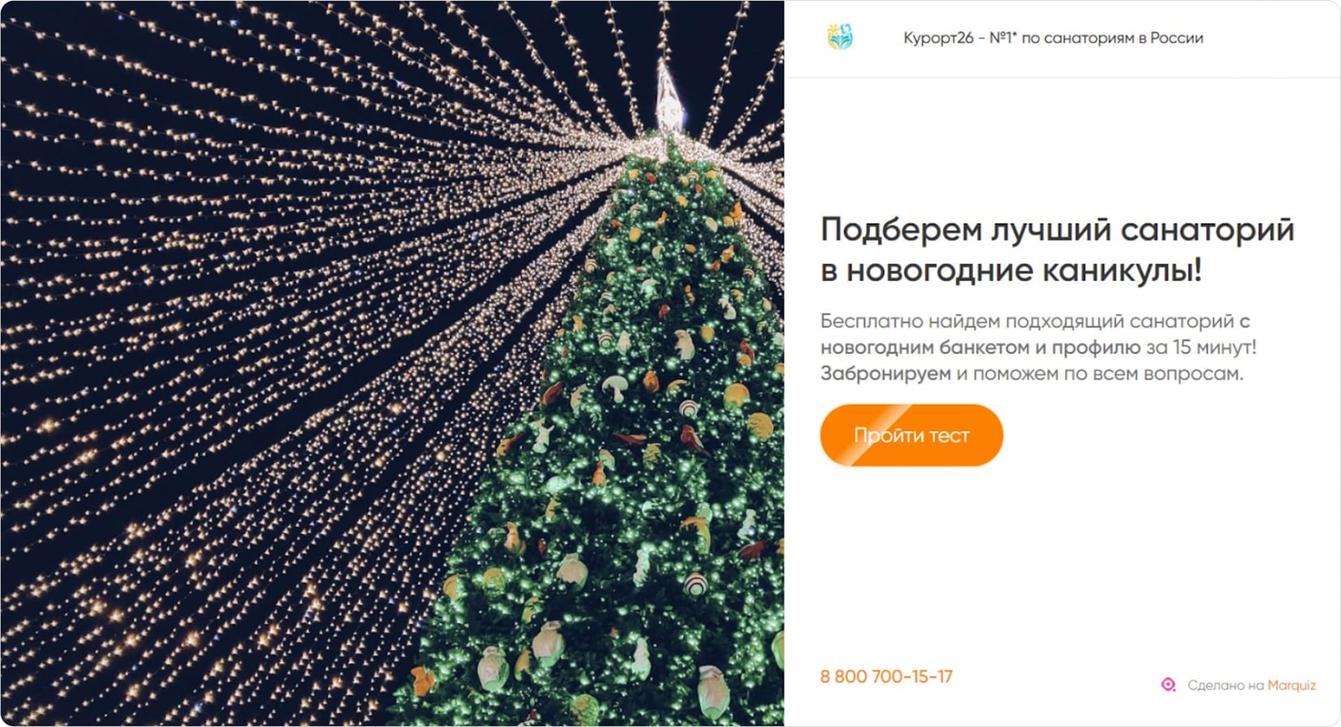 Сезонное предложение в квизе