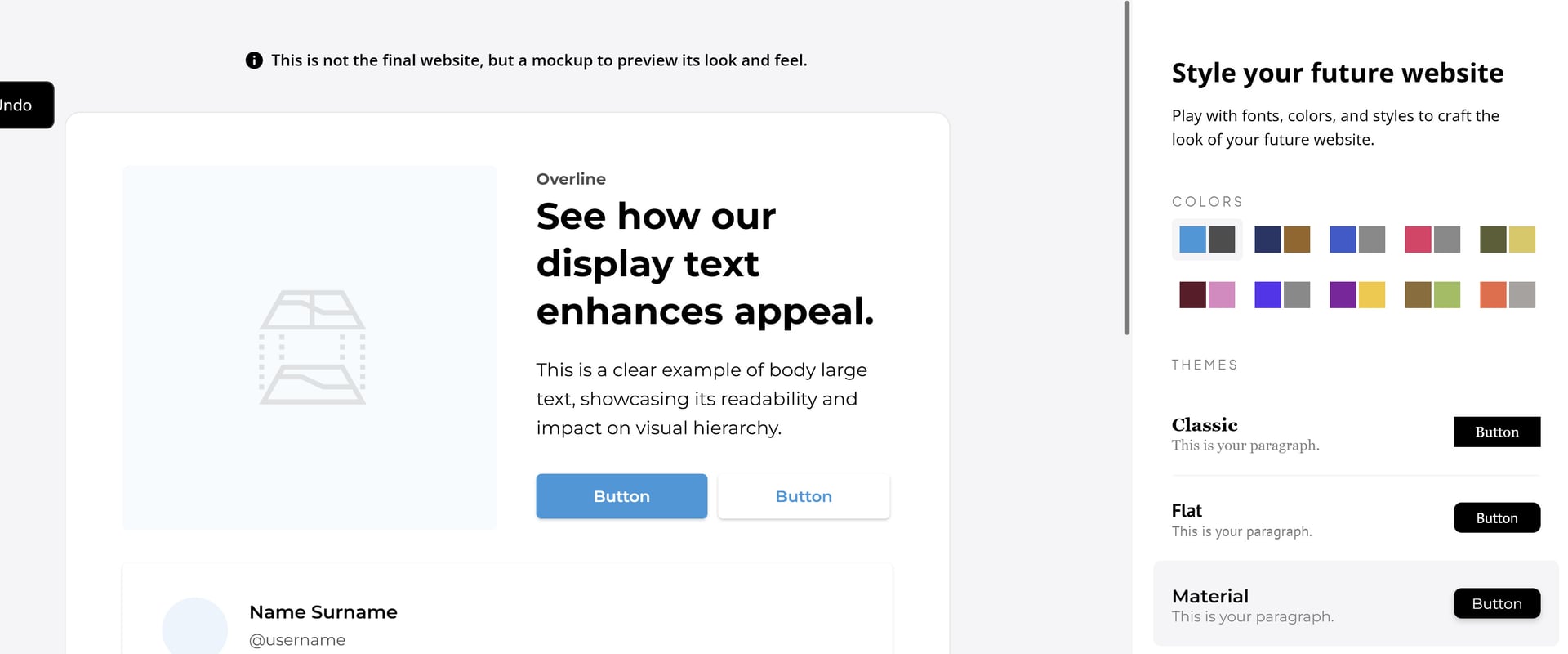 Настройка дизайна на 10Web