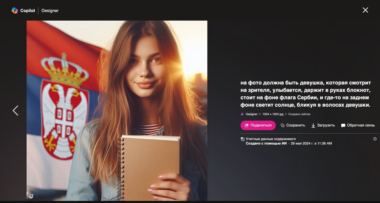 Финальный вариант картинки после генерации нейросети