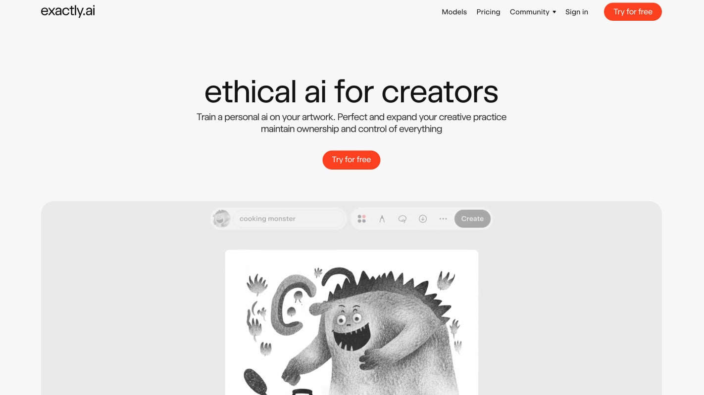 Генератор картинок. Нейросеть Exactly.ai