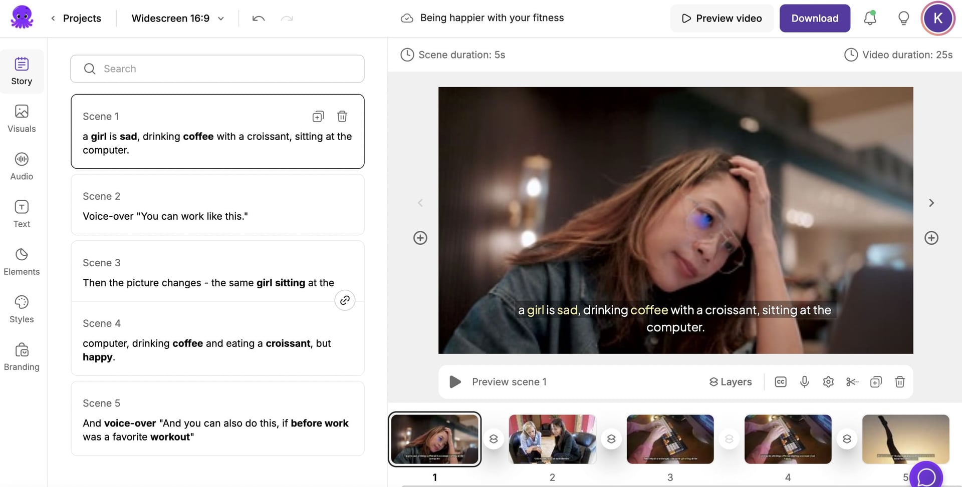 Нейросеть Pictory