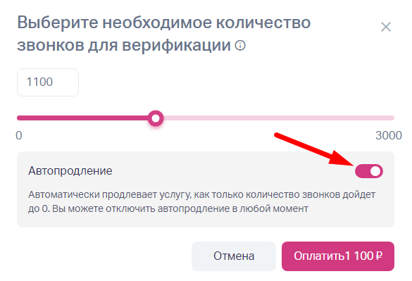 Рекомендуем оформить автопродление услуги, чтобы не отвлекаться на докупку. 